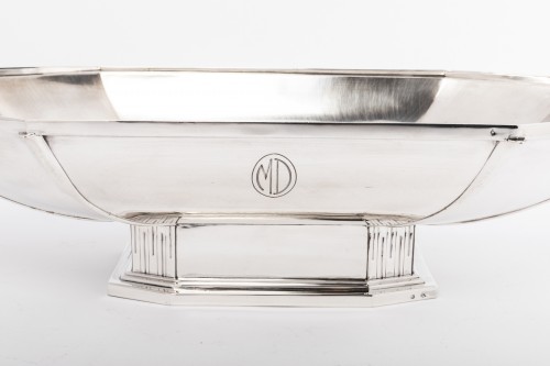  Savary - Solid silver Centerpiece, 1930s - Antique Silver Style Art Déco