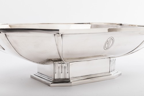 Antiquités - Savary - Centre de table en argent massif époque 1930