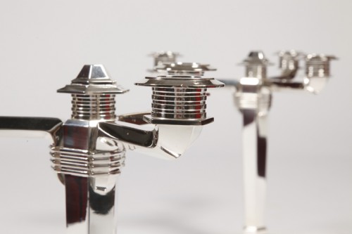 Christofle - Pair of solid silver candelabras circa 1930 - 