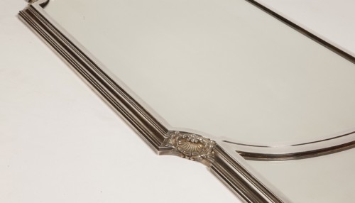 Antique Silver  - Lapparra - Surtout Table Mirror In Sterling Silver Twentieth