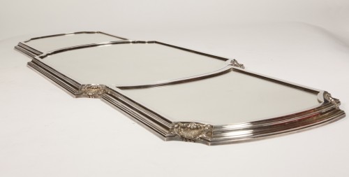 Lapparra - Surtout Table Mirror In Sterling Silver Twentieth - Art Déco