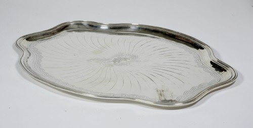 silverware & tableware  - A. Aucoc - Sterling silver oval tray 19th century