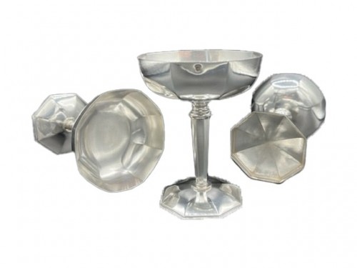 Boulenger - Suite de douze coupes en argent massif Art deco