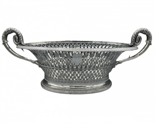 Sixt Simon Rion -  Corbeille à fruits argent massif Charles X 1818/1838