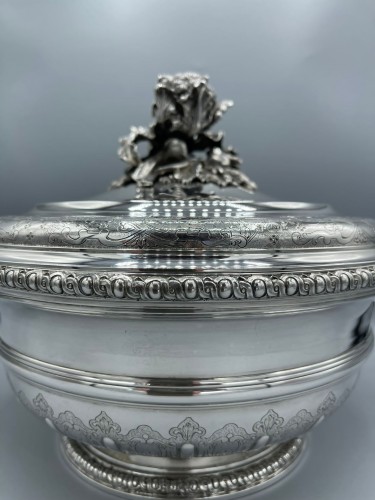 Antiquités - Puiforcat - Soup tureen in sterling silver Regency  19th 