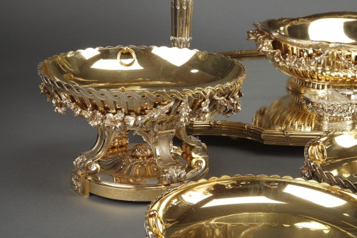 Boin Taburet - 19-piece table set in vermeil, 19th century - Napoléon III