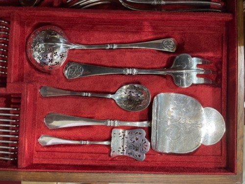 Silver cutlery set 132 pièces Cardeilhac Hallmark &quot;Minerve&quot; 19th century - Antique Silver Style 