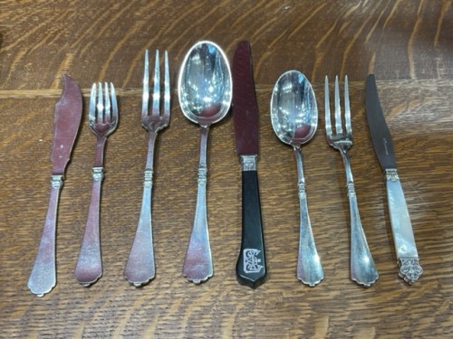19th century - Silver cutlery set 132 pièces Cardeilhac Hallmark &quot;Minerve&quot; 19th century