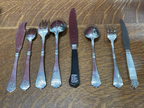 Silver cutlery set 132 pièces Cardeilhac Hallmark &quot;Minerve&quot; 19th century - 