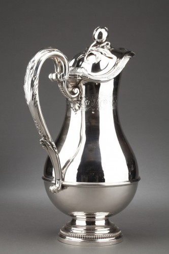 Very large silver ewer by Aucoc, Paris around 1900 - Antique Silver Style Art nouveau