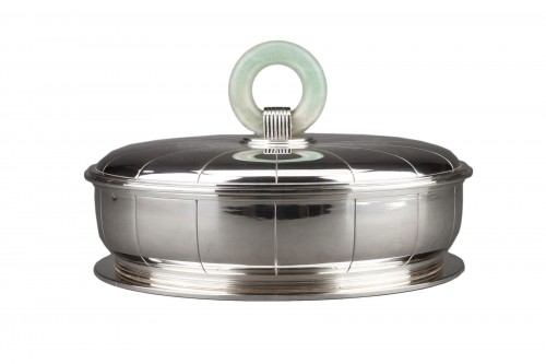 Jean Puiforcat - Légumier couvert en argent massif époque Art Déco