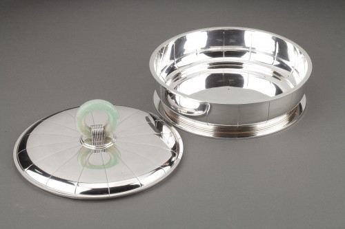 Jean Puiforcat - Art Déco Covered vegetable dish in sterling silver - 