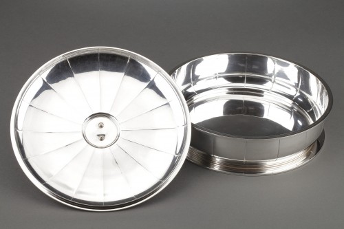 Jean Puiforcat - Art Déco Covered vegetable dish in sterling silver - Art Déco