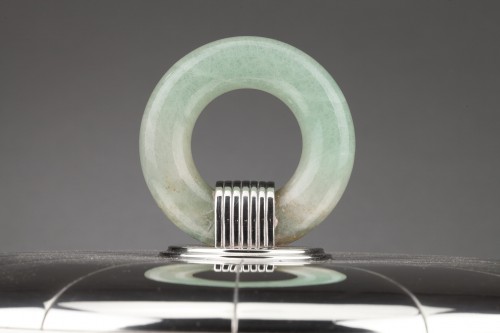 Antiquités - Jean Puiforcat - Art Déco Covered vegetable dish in sterling silver