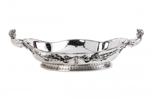 Jardinière ovale en argent par Émile Froment-Meurice, Paris, vers 1880