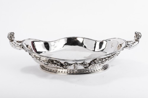 Oval silver planter by Émile Froment-Meurice, Paris, circa 1880 - Antique Silver Style Napoléon III