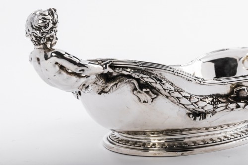 Antiquités - Oval silver planter by Émile Froment-Meurice, Paris, circa 1880