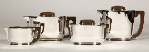 Jean Tétard -  4 pieces tea / coffee set  circa Art deco - Antique Silver Style Art Déco