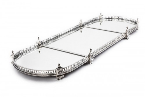 Surtout de table ceinture à galerie, en 3 parties Epoque fin XIXè