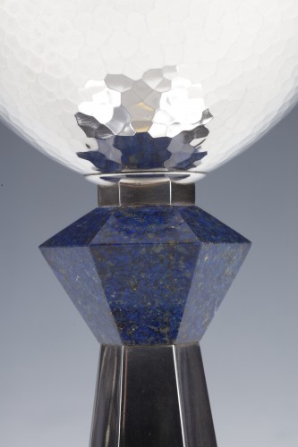 DEMARQUET - Chalice in silver and Lapis-lazuli Art Deco period - 