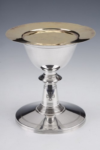 Boin Taburet - Chalice in silver and vermeil Art Deco period - Antique Silver Style Art Déco