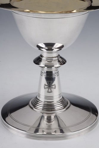Antique Silver  - Boin Taburet - Chalice in silver and vermeil Art Deco period