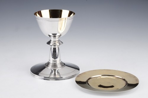 Boin Taburet - Chalice in silver and vermeil Art Deco period - 