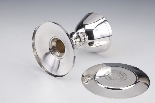 Antiquités - Boin Taburet - Calice en argent et vermeil époque Art Deco
