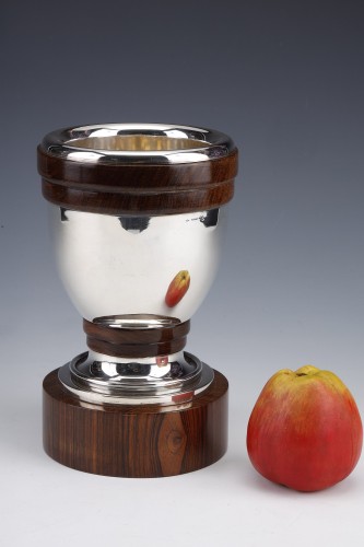 XXe siècle - Gustave KELLER - Vase en argent massif