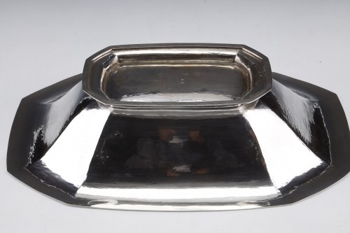 HENIN - Centre de table en argent massif époque ART DECO - Emmanuel Redon Silver Fine Art