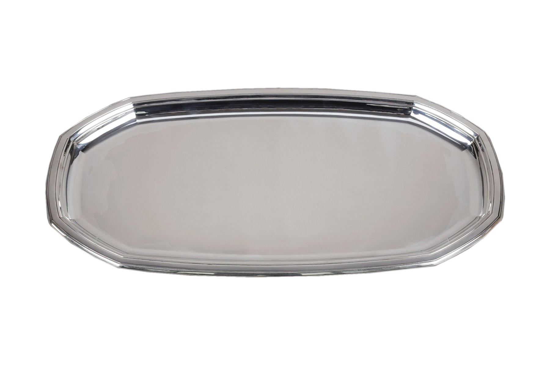 Jean E. Puiforcat - Large Art Deco solid silver presentation dish - Ref ...