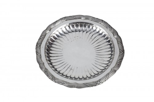 Orfèvre Boin Taburet - Suite de huit dessous de bouteilles en argent 19e