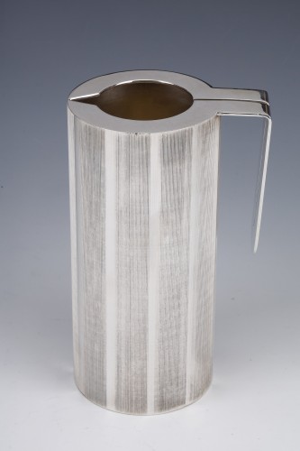 Lella and Massimo - Pitcher in brushed solid silver XXth c. 1971 - Antique Silver Style 50