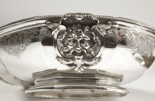 Napoléon III - Boin Taburet - Centerpiece, Vegetable dish and its dish in sterling silver