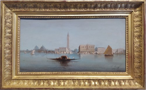 A. Rueff PX 1886 - View of Venice, Doge&#039;s Palace and Campanile