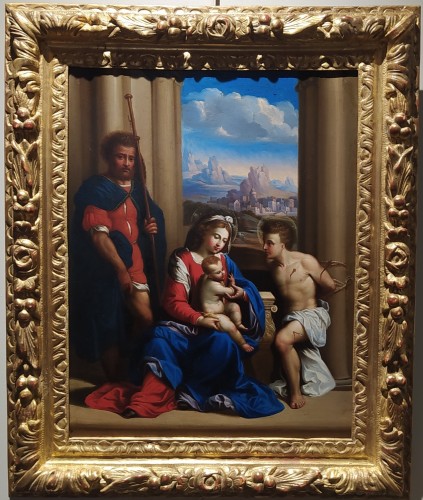 Tableaux et dessins Tableaux XVIe siècle - Giuseppe Mazzuoli, dit « il Bastarollo » - Vierge à l’Enfant