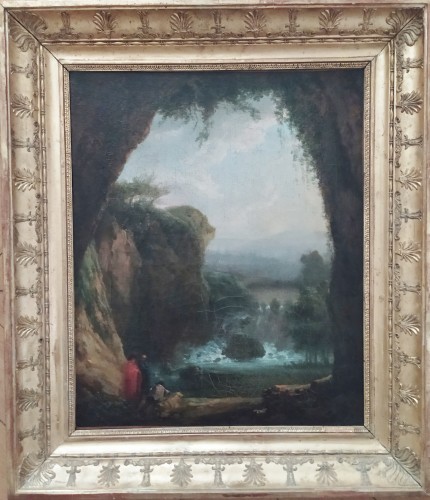 Paysage à la cascade - Ecole française du XVIIIe siècle