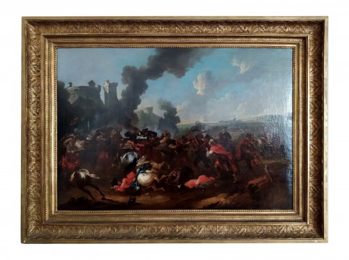 attributed to August Querfurt - &quot;Battle of Kahlenberg&quot;