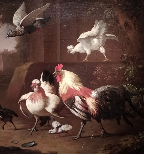 Scène de Basse-cour - Melchior Hondecoeter (1636 -1695) - Galerie Eric Beaumont