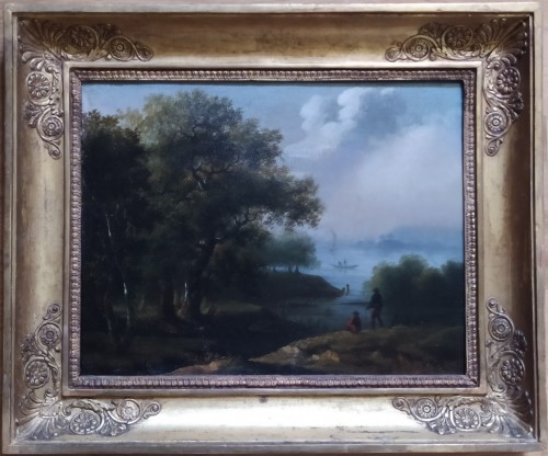 Paysage Fluvial - Ecole flamande du XIXe siècle - Galerie Eric Beaumont