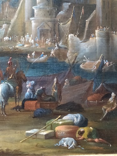 Jean-Baptiste van der Meiren (1664 - 1736) - L’arrivée des marchands orientaux - Galerie Eric Beaumont
