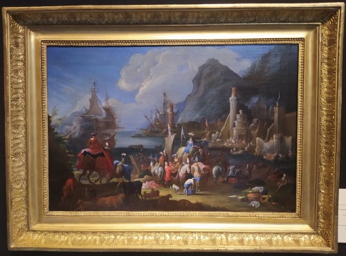 Jean-Baptiste van der Meiren (1664 - 1736)   - The Arrival of the Oriental Merchants - 