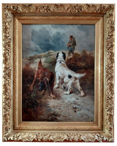 Henry Schouten (1860-1927) - Hunting Dogs