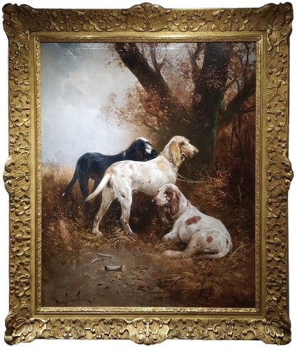 Henry Schouten (1864-1927) - Resting Hunting Dogs
