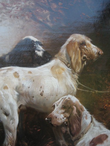 Henry Schouten (1864-1927) - Resting Hunting Dogs - 