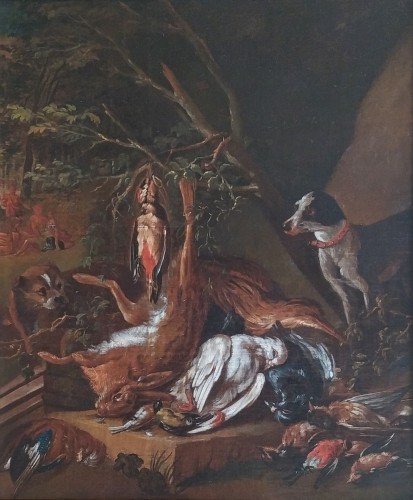 Nature morte aux gibiers - attribué à Adrian de Gryef (1670 - après 1722 ) - Tableaux et dessins Style 