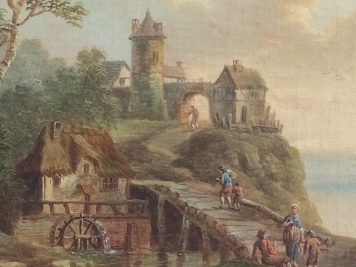 Paintings & Drawings  - Animated Landscapes - French School of the18th Century