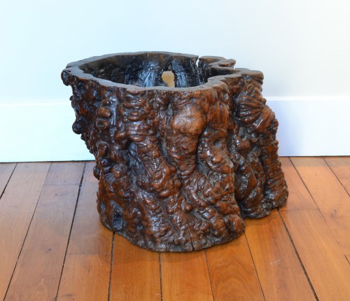 Asian Works of Art  - Two Chinese root wood brushpots