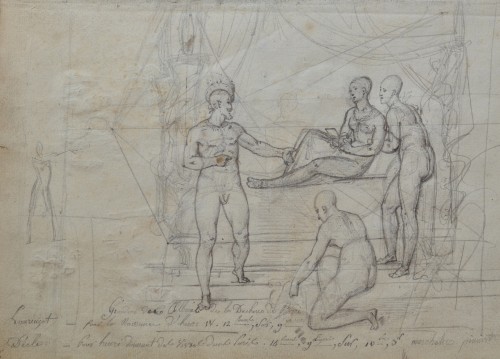 Tableaux et dessins Dessin, Aquarelle & Pastel - Carnet de dessins par Auguste-Xavier Leprince (1799-1826)