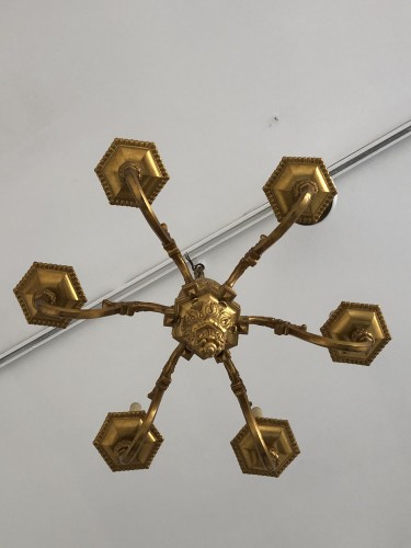 Gilded bronze chandelier - Lighting Style 